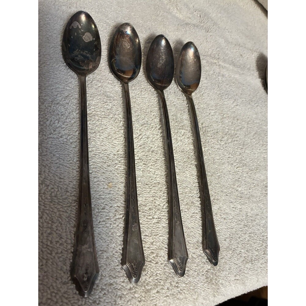 Oneida Community DUCHESS 1923 Tudor Plate Iced Tea Spoons Lot Of 4